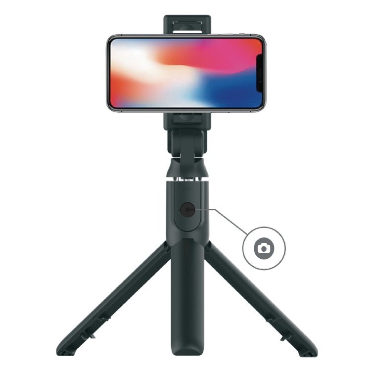 Porodo Bluetooth Selfie Stick with Tripod ( Detachable Remote Shutter ) (PD-UBTSV3-BK)